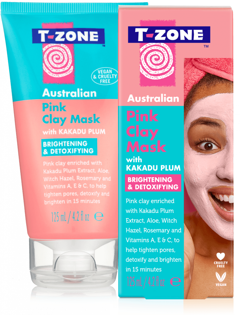 pink clay mask
